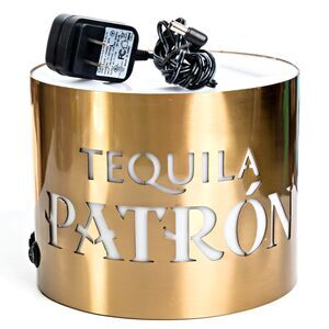 Tequila Patron Brass Light Glorifier Display Stand - Open Box
